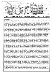 Notiziario del Torneo Masters n. 07