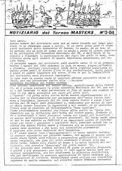 Notiziario del Torneo Masters n. 08