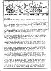 Notiziario del Torneo Masters n. 09